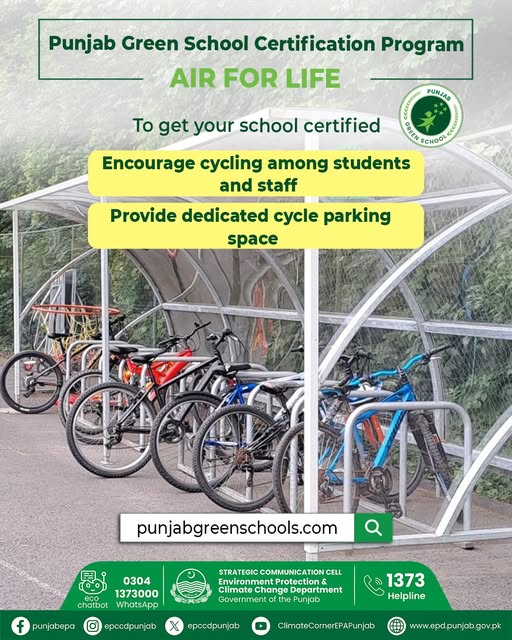 Air for Life Schools promote clean air by encouraging cycling among students and staff (Facebook 22-01-2026)