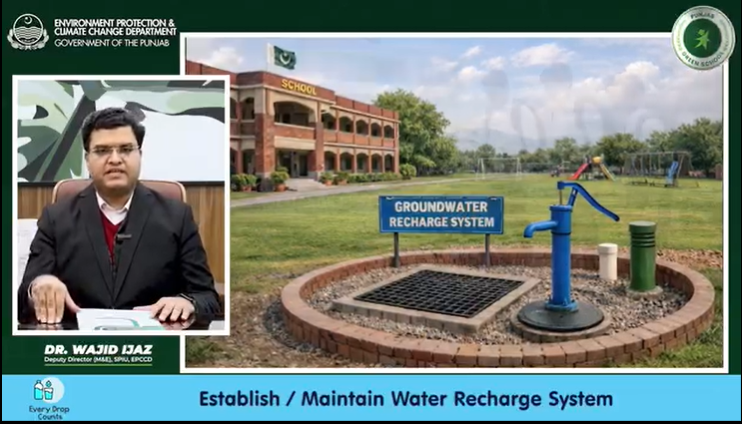 Every drop count: Establish/maintain water recharge system (Instagram 17.03.2026)