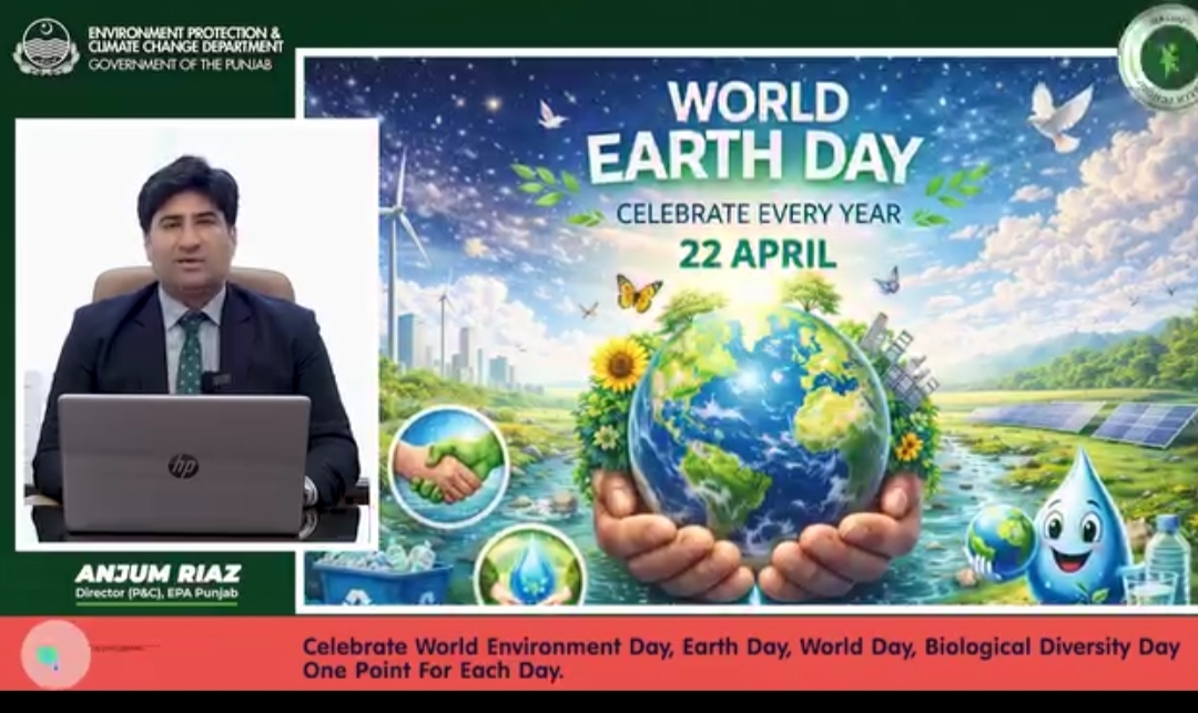 Celebrate World Environment Day, Earth Day, World water day, Biological Diversity day (one point each for each day)