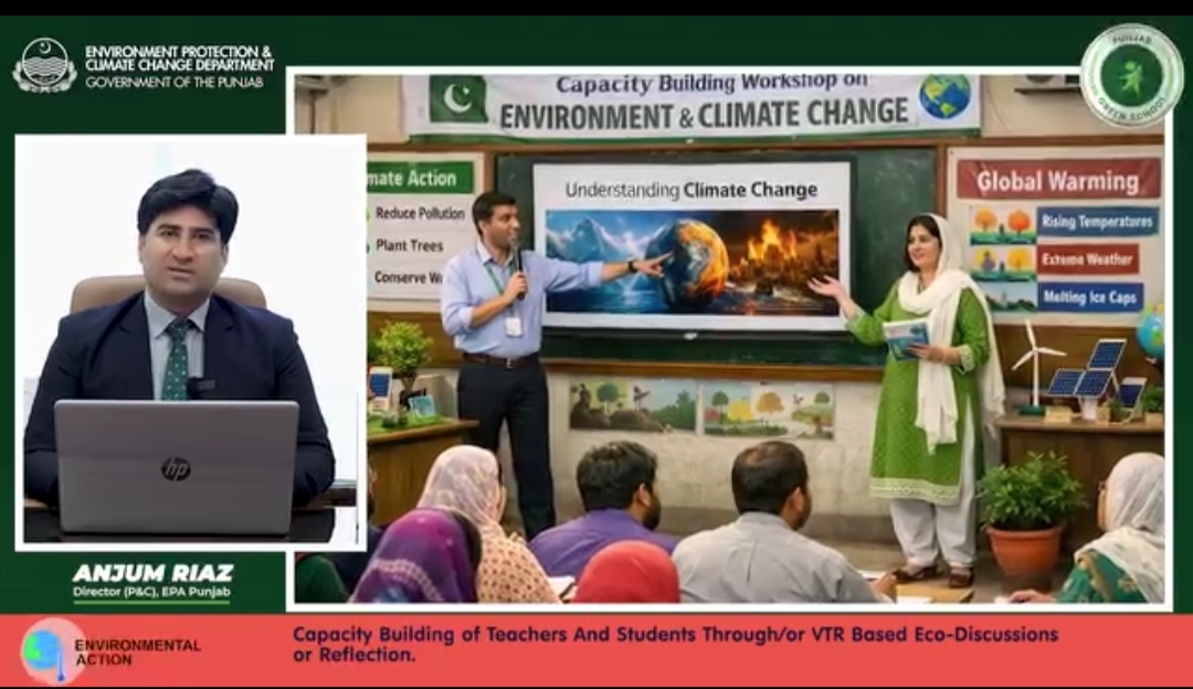Capacity Building of Students and teachers through/or VTR based eco-discussions or reflection activity per month