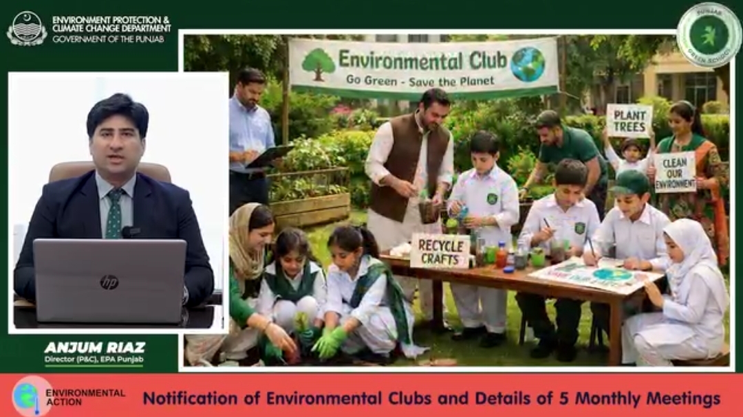 Notification of Environmental Clubs and details of 4 monthly meetings